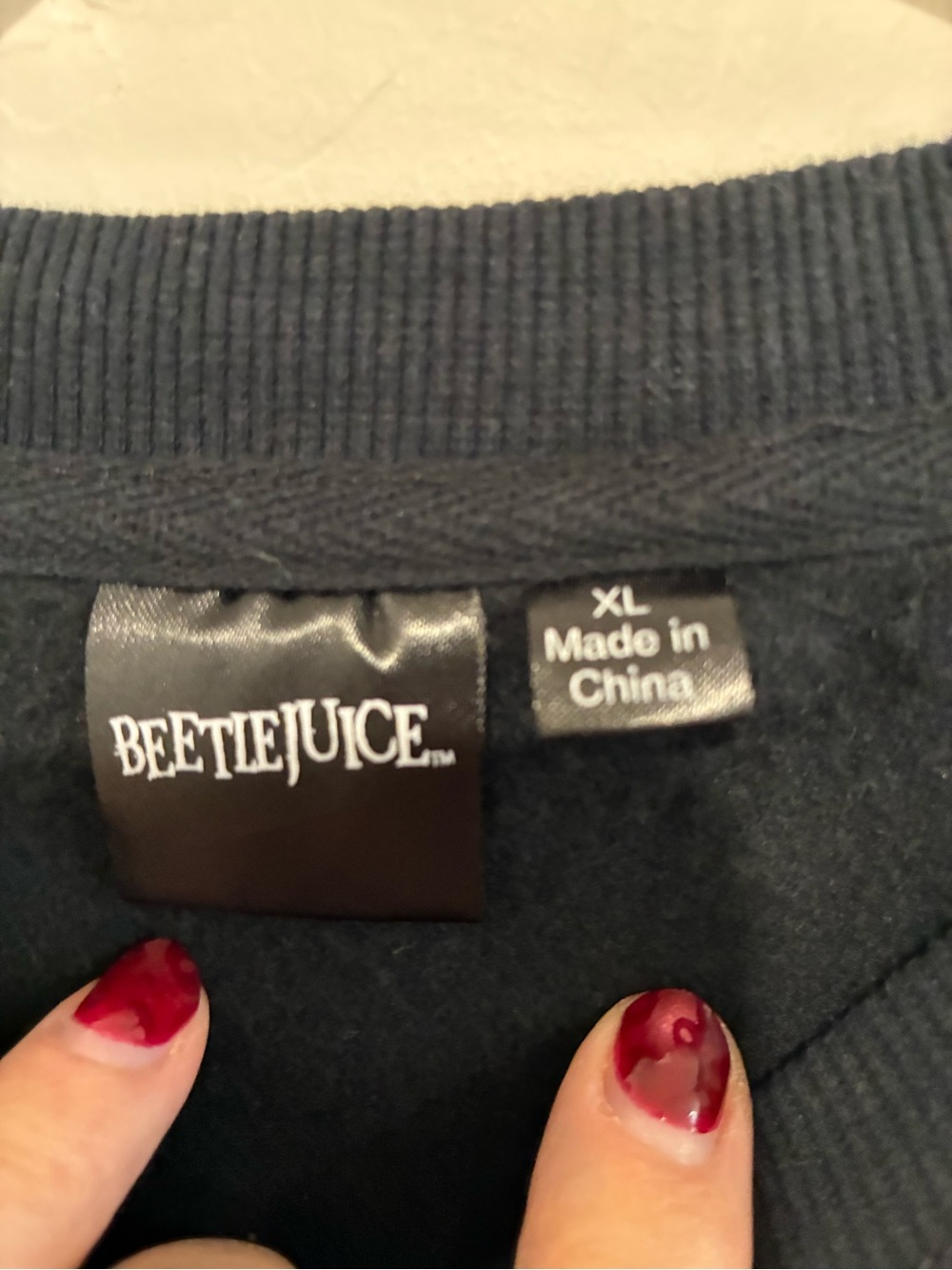 Beetlejuice Graphic Crewneck Sweatshirt - Black size xl - Picture 3 of 7